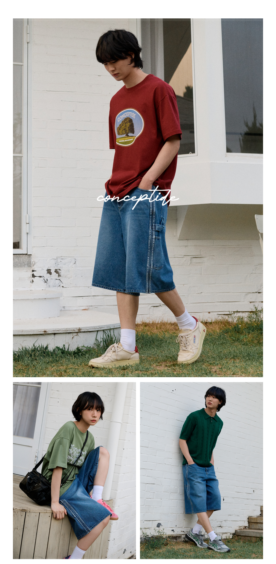 ★MUSINSA STANDARD★ Fatigue Banding Bermuda Denim Pants Dee MUSINSA | MUSINSA STANDARD Fatigue Banding Bermuda Denim
